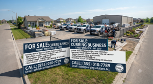 Curbing business for sale