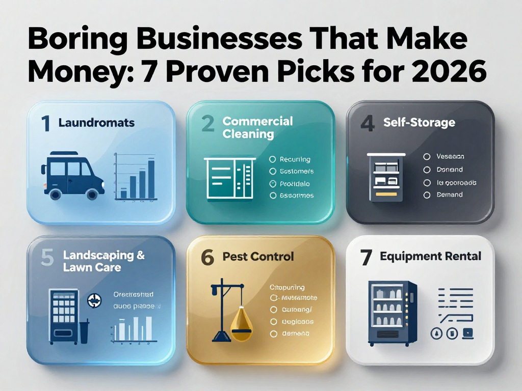 Boring Businesses That Make Money: 7 Proven Picks for 2026 1 Boring Businesses That Make Money 1