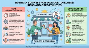 Buying a Business for Sale Due to Illness