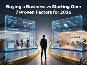 Buying a Business vs Starting One: 7 Proven Factors for 2026 1 Buying a Business vs Starting One 3