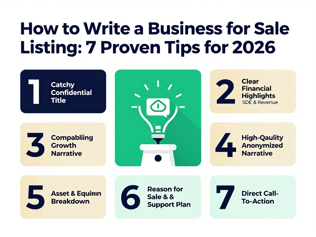 How to Write a Business for Sale Listing: 7 Proven Tips for 2026 1 How to Write a Business for Sale Listing 1