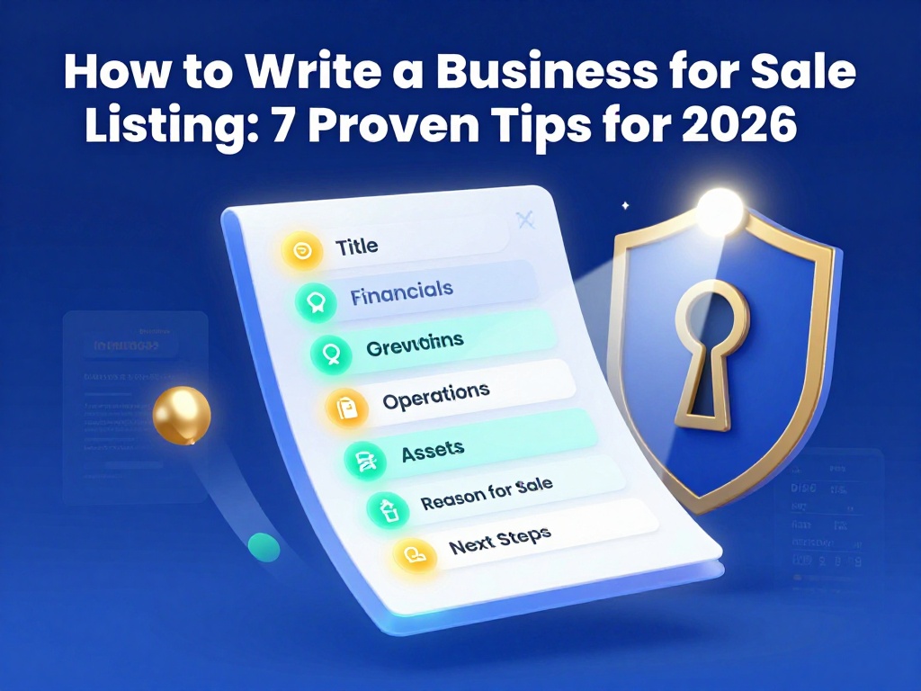 How to Write a Business for Sale Listing: 7 Proven Tips for 2026 3 How to Write a Business for Sale Listing 3