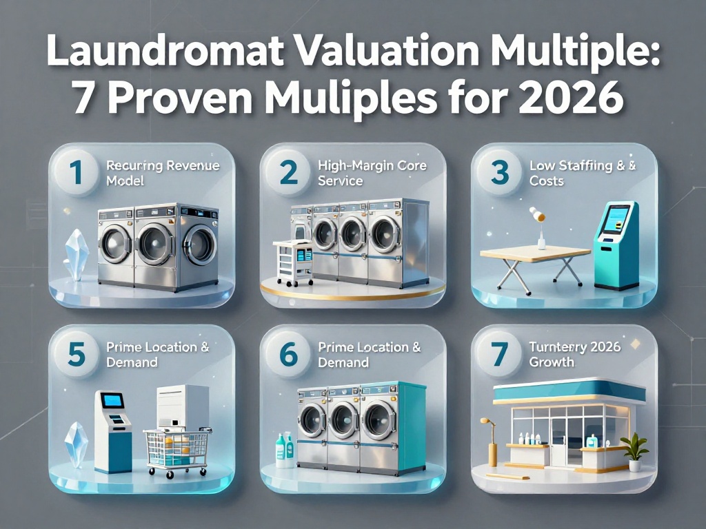 Laundromat Valuation Multiple: 7 Proven Multiples for 2026 1 Laundromat Valuation Multiple 1