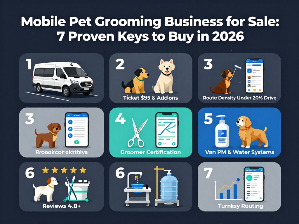 Mobile Pet Grooming Business for Sale: 7 Proven Keys to Buy in 2026 1 Mobile Pet Grooming Business for Sale 1