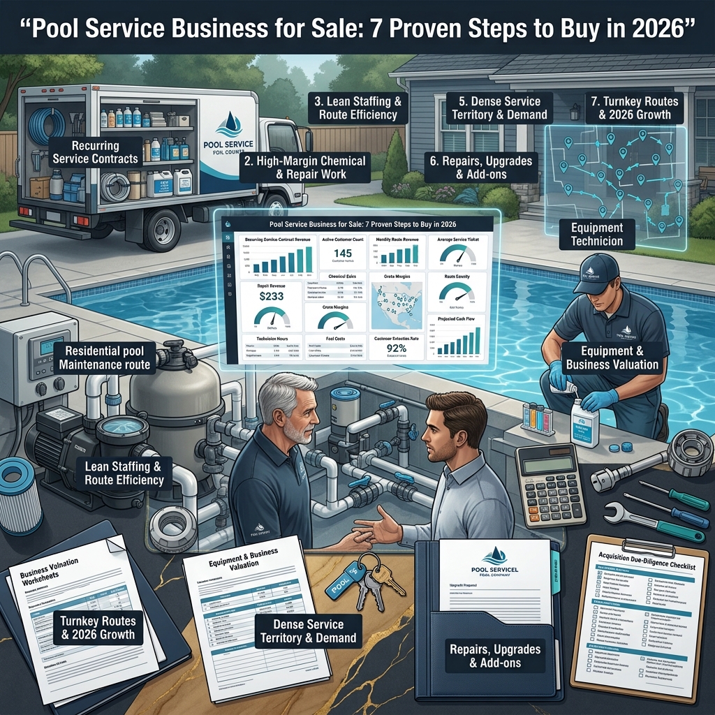 Pool Service Business for Sale: 7 Proven Steps to Buy in 2026 3 Pool Service Business for Sale 3