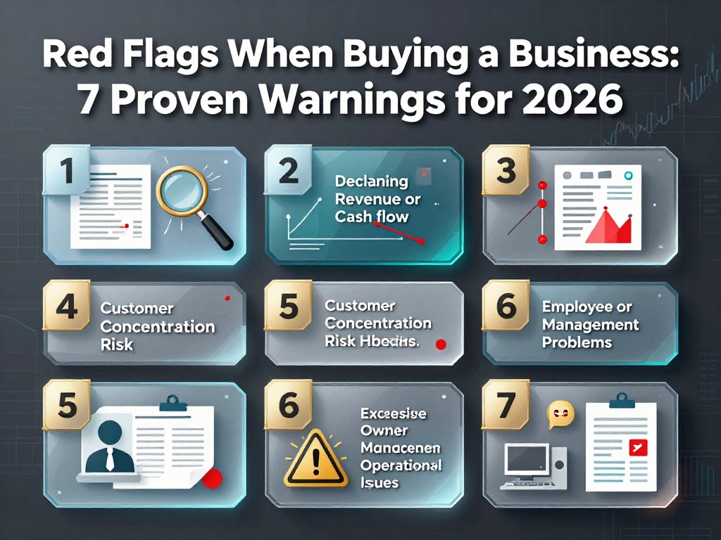 Red Flags When Buying a Business: 7 Proven Warnings for 2026 1 Red Flags When Buying a Business 1