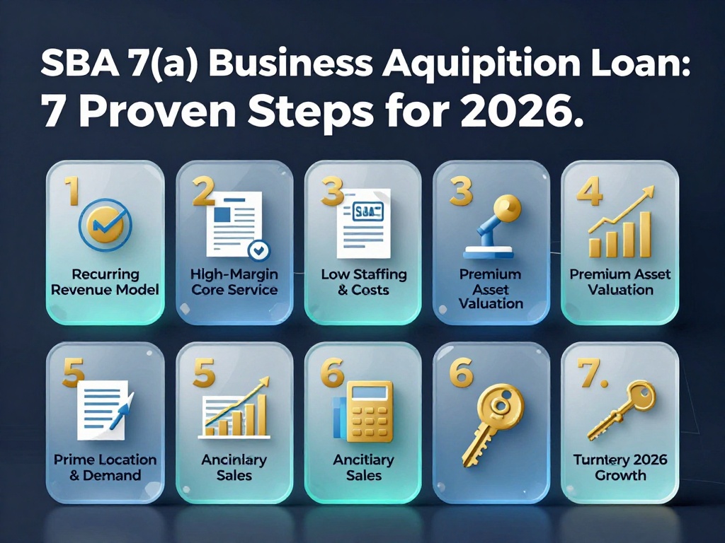 SBA 7(a) Business Acquisition Loan: 7 Proven Steps for 2026 1 SBA 7(a) Business Acquisition Loan 1