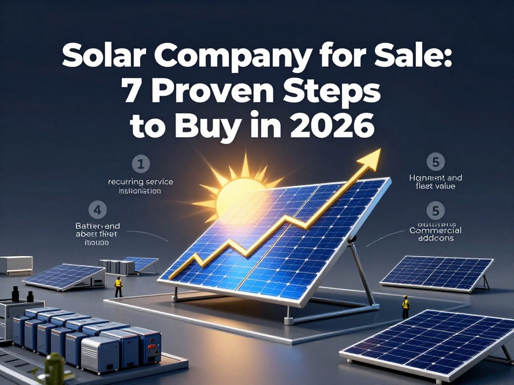 Solar Company for Sale: 7 Proven Steps to Buy in 2026 4 Solar Company for Sale 4