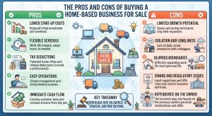The Pros and Cons of Buying a Home-Based Business for Sale 1 The Pros and Cons of Buying a Home Based Business for Sale