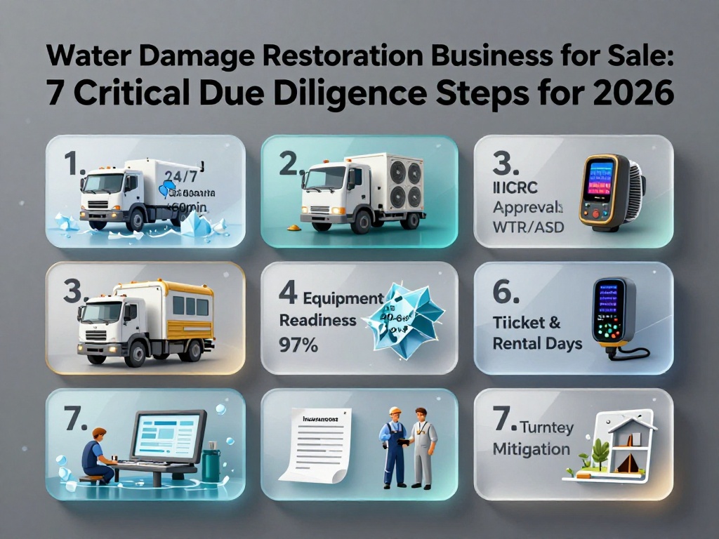 Water Damage Restoration Business for Sale: 7 Critical Due Diligence Steps for 2026 1 Water Damage Restoration Business for Sale 1