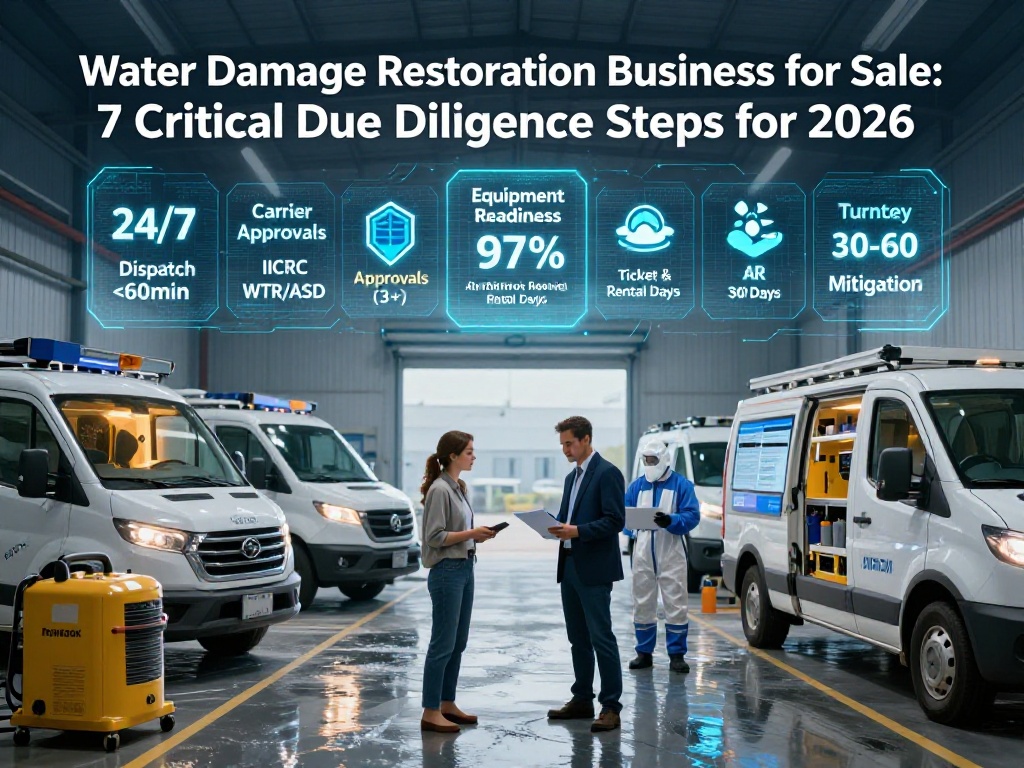 Water Damage Restoration Business for Sale: 7 Critical Due Diligence Steps for 2026 3 Water Damage Restoration Business for Sale 3