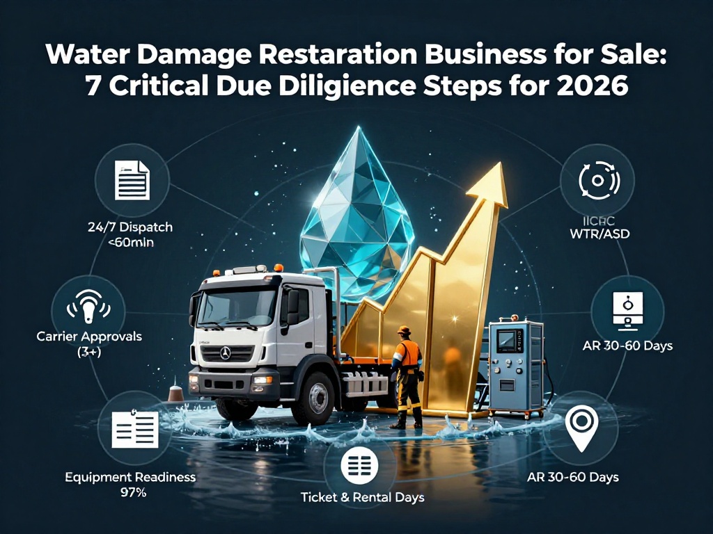 Water Damage Restoration Business for Sale: 7 Critical Due Diligence Steps for 2026 4 Water Damage Restoration Business for Sale 4