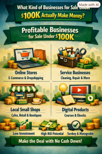 What Kind of Businesses for Sale Under 100K Actually Make Money? 1 What Kind of Businesses for Sale Under 100K Actually Make Money