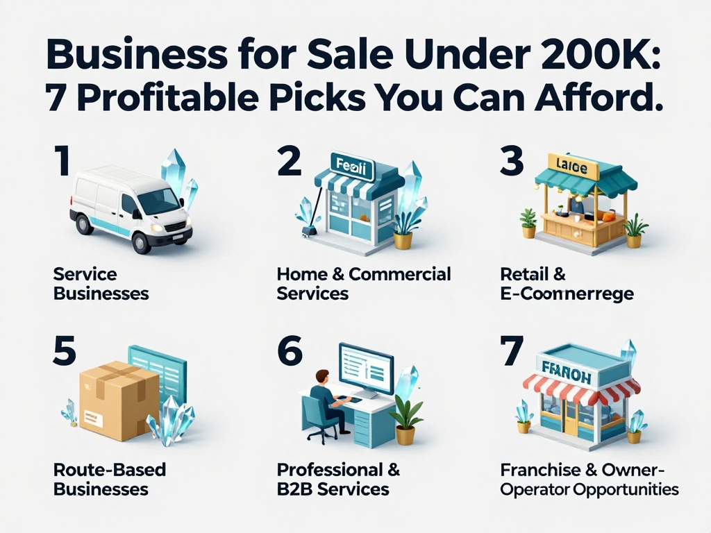 Business for Sale Under 200K: 7 Profitable Picks You Can Afford 1 Business For Sale Under 200K 1