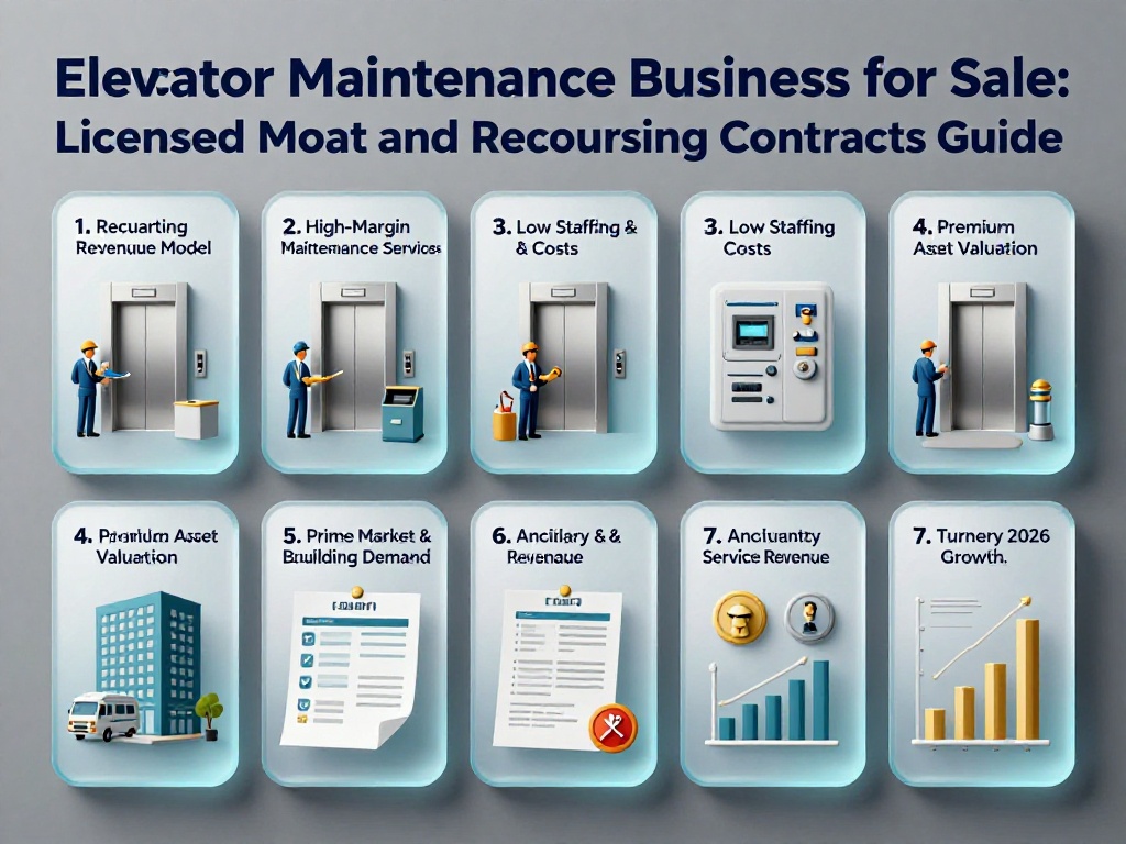 Elevator Maintenance Business for Sale: Licensed Moat and Recurring Contracts Guide 1 Elevator Maintenance Business For Sale 1