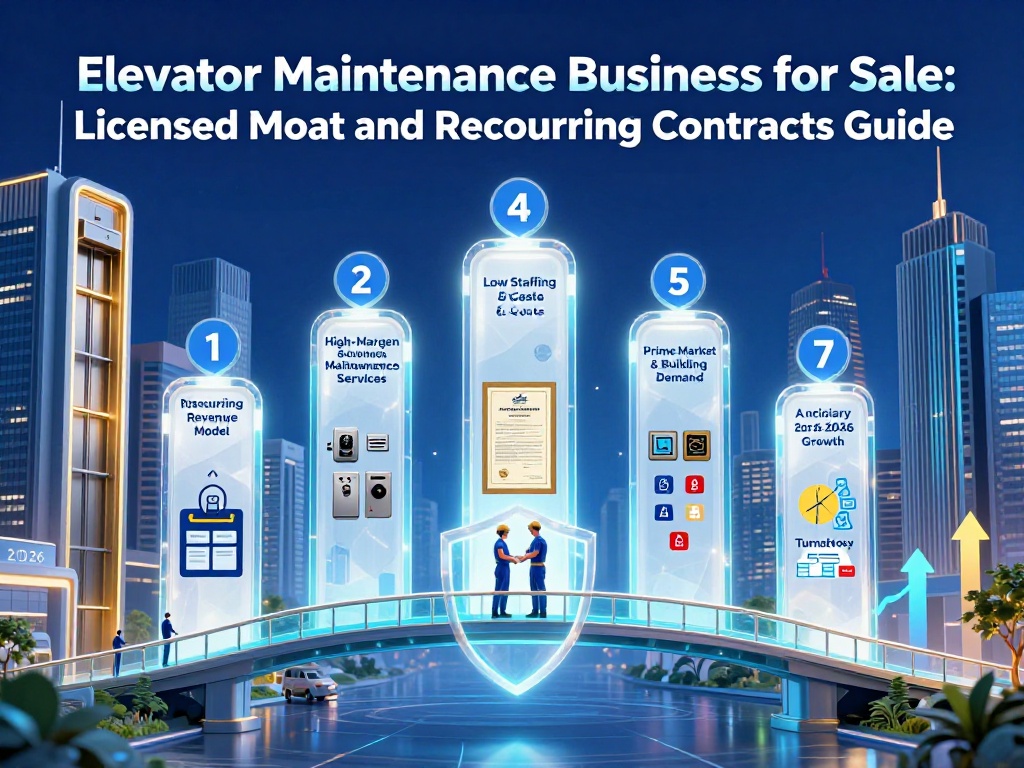 Elevator Maintenance Business for Sale: Licensed Moat and Recurring Contracts Guide 4 Elevator Maintenance Business For Sale 5