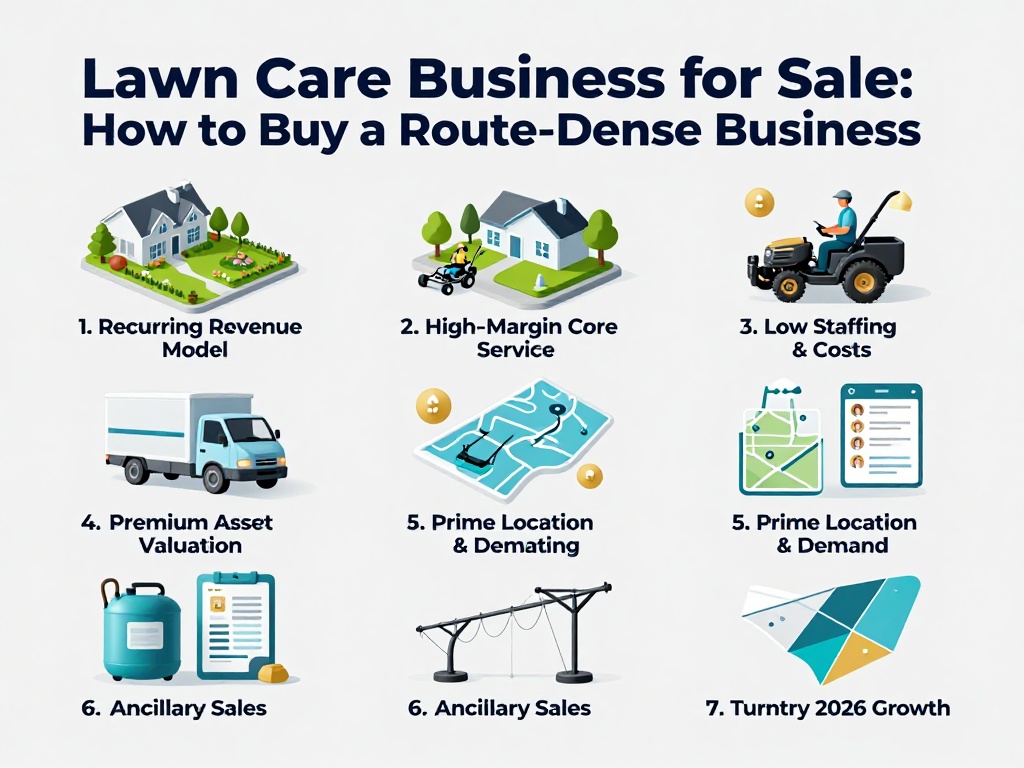 Lawn Care Business for Sale: How to Buy a Route-Dense Business 1 Lawn Care Business For Sale 1