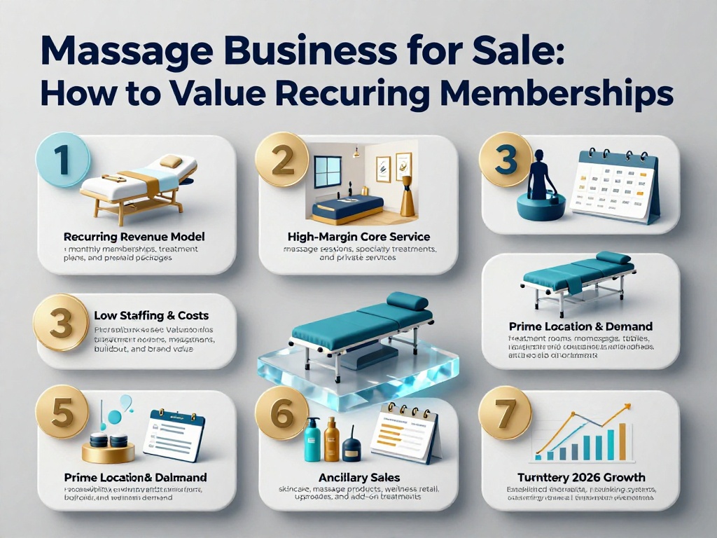 Massage Business for Sale: How to Value Recurring Memberships 1 Massage Business For Sale 1