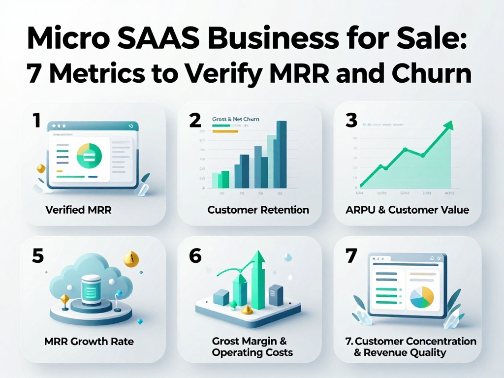 Micro SaaS Business for Sale: 7 Metrics to Verify MRR and Churn 1 Micro Saas Business For Sale 1