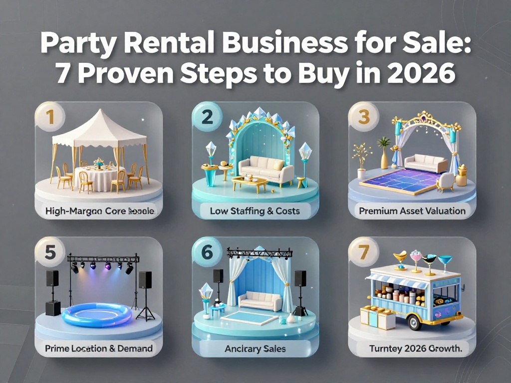 Party Rental Business for Sale: 7 Proven Steps to Buy in 2026 1 Party Rental Business For Sale 1