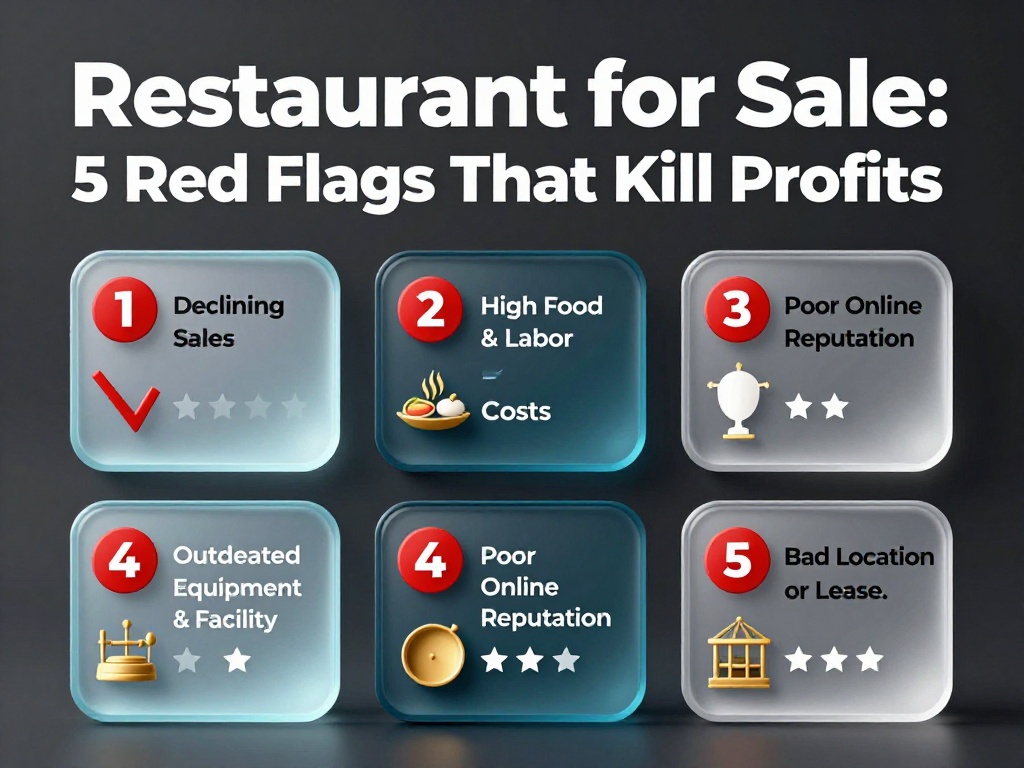 Restaurant for Sale: 5 Red Flags That Kill Profits 1 Restaurant for Sale